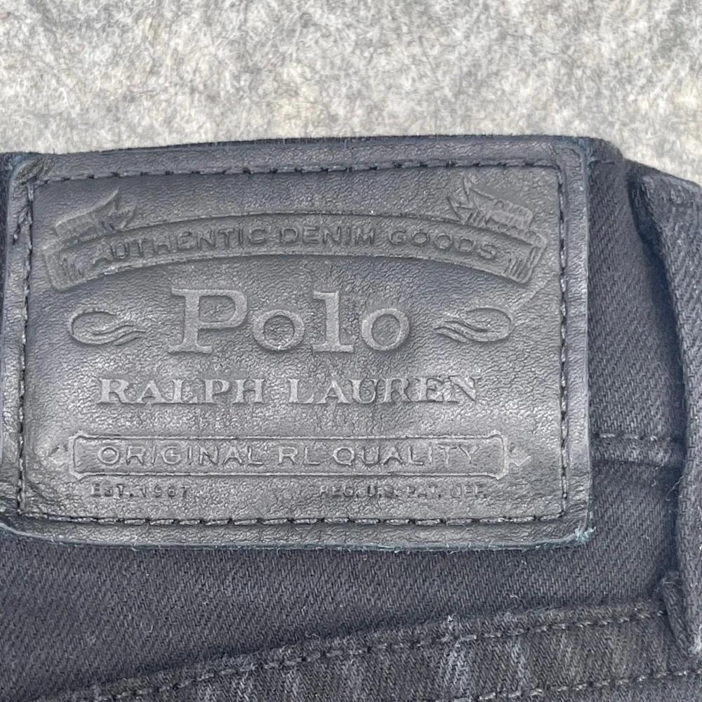 Polo Ralph Lauren Jeans Men 34x32 Black Hampton Relaxed Straight Denim Fit 34x28